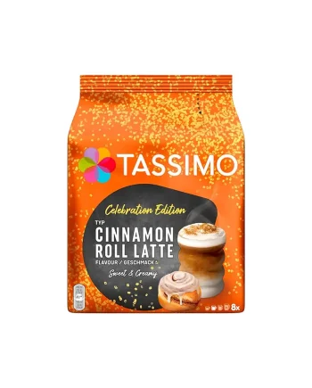 Cinnamon Roll Latte, 16 capsule pentru Tassimo, 8 băuturi Cinnamon Roll Latte, 16 capsule pentru Tassimo, 8 băuturi – Kafferoma