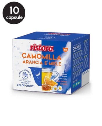 10 Capsule Ristora Ceai de Musetel , Portocala si Miere - Compatibile Dolce Gusto