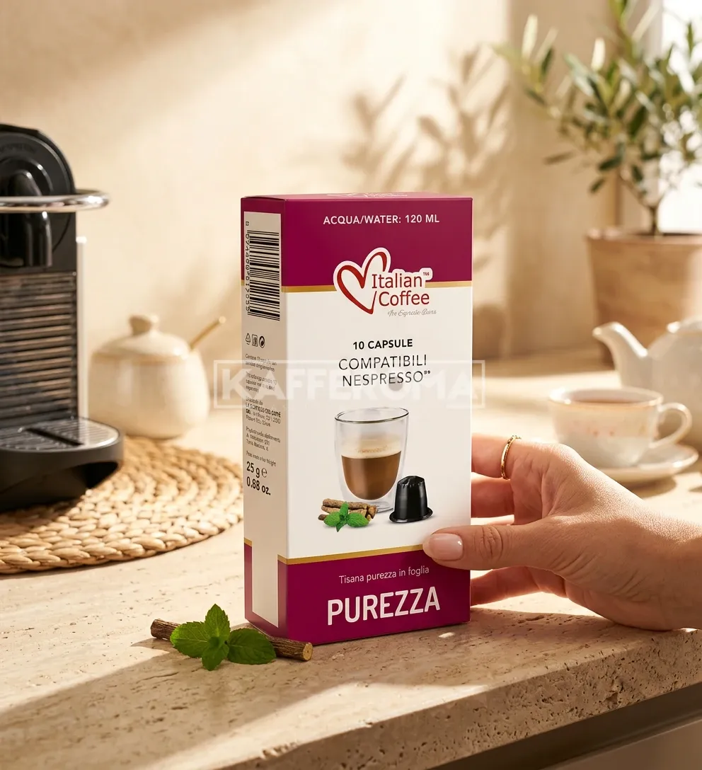 10 Capsule Italian Coffee Purezza Ceai de Plante – Compatibile Nespresso 10 Capsule Italian Coffee Purezza Ceai de Plante – Compatibile Nespresso
