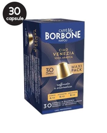 30 Capsule Aluminiu Borbone Ciao Venezia – Compatibile Nespresso