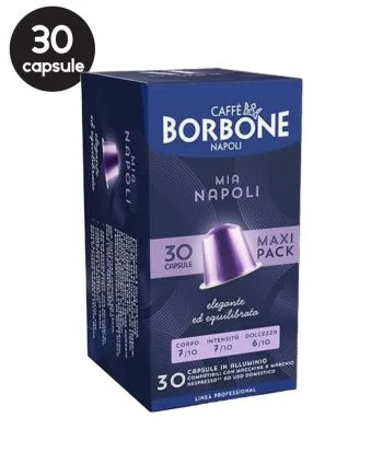 30 Capsule Aluminiu Borbone Mia Napoli – Compatibile Nespresso