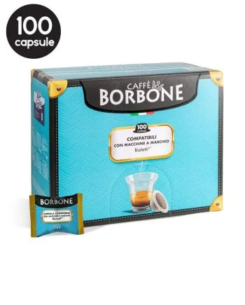 100 Capsule Borbone Espresso Miscela Oro - Compatibile Bialetti