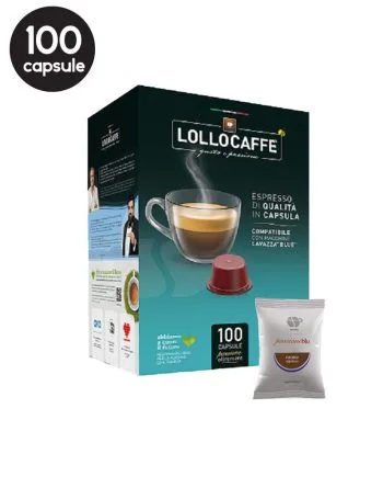 100 Capsule Lollo Caffe Miscela Classica - Compatibile Lavazza Blue