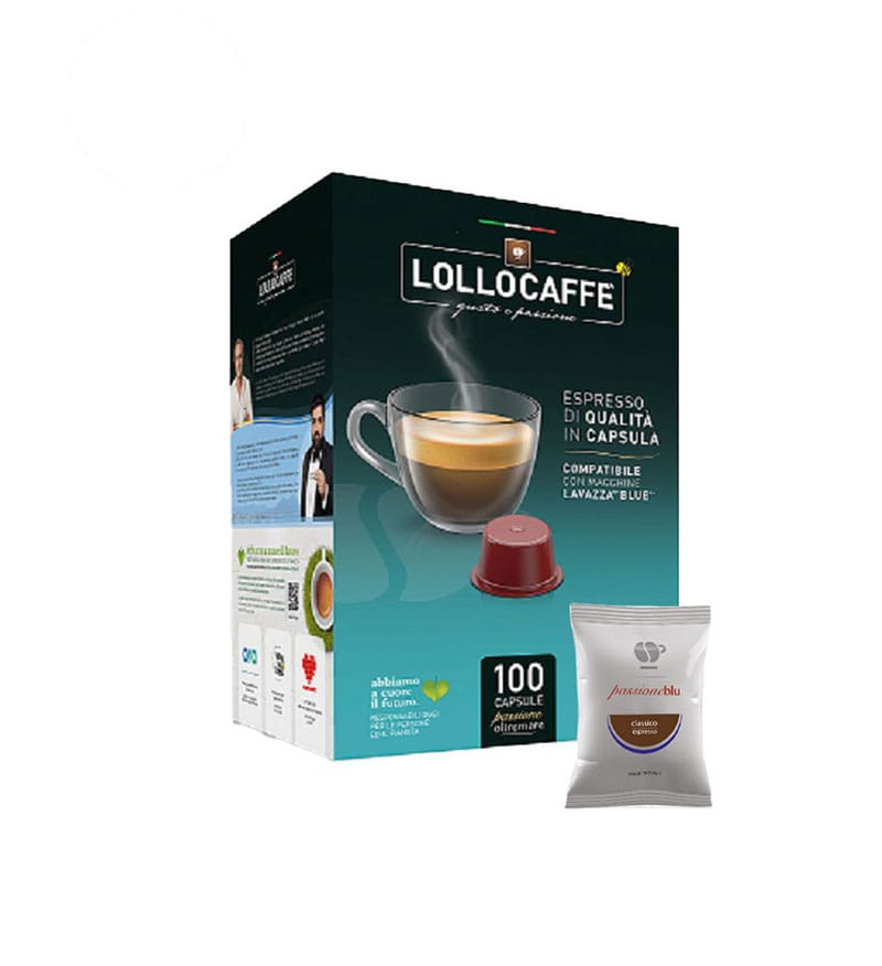 100 Capsule Lollo Caffe Miscela Classica - Compatibile Lavazza Blue 100 Capsule Lollo Caffe Miscela Classica - Compatibile Lavazza Blue
