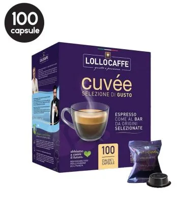 100 Capsule Lollo Caffe Miscela Cuvee  – Compatibile A Modo Mio