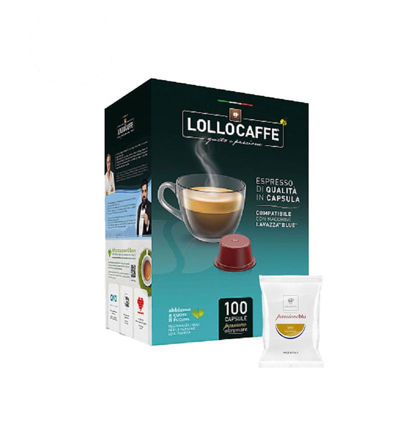 100 Capsule Lollo Caffe Miscela Oro - Compatibile Lavazza Blue 100 Capsule Lollo Caffe Miscela Oro - Compatibile Lavazza Blue