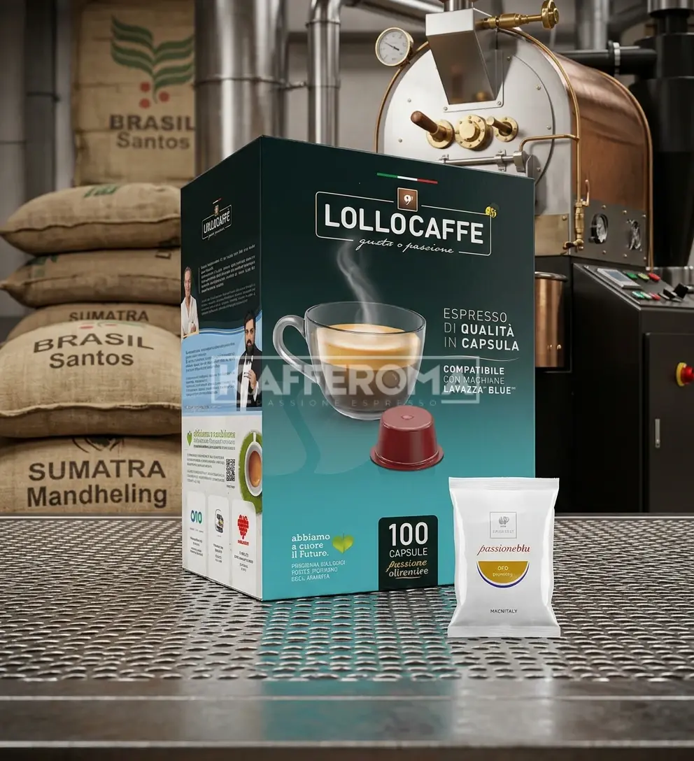 100 Capsule Lollo Caffe Miscela Oro - Compatibile Lavazza Blue 100 Capsule Lollo Caffe Miscela Oro - Compatibile Lavazza Blue
