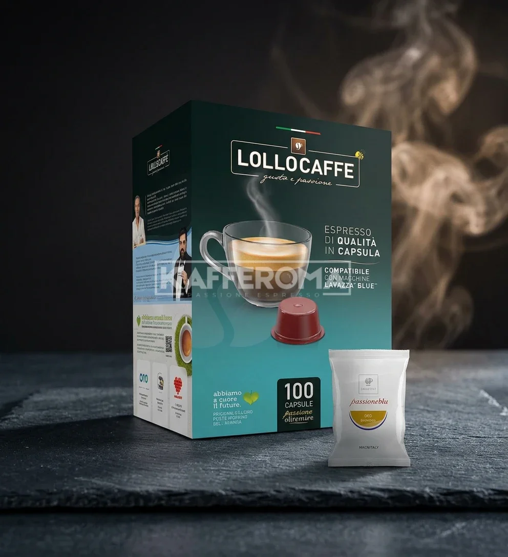 100 Capsule Lollo Caffe Miscela Oro - Compatibile Lavazza Blue 100 Capsule Lollo Caffe Miscela Oro - Compatibile Lavazza Blue