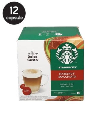 12 (6+6) Capsule Starbucks Hazelnut Macchiato – Compatibile Dolce Gusto 12 (6+6) Capsule Starbucks Hazelnut Macchiato – Compatibile Dolce Gusto