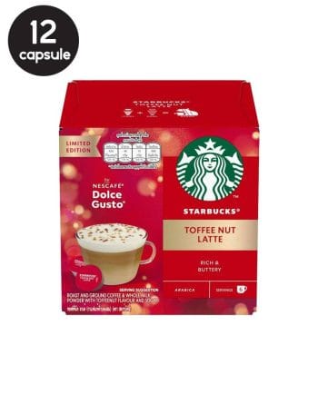 12 (6+6) Capsule Starbucks Toffee Nut Latte – Compatibile Dolce Gusto 12 (6+6) Capsule Starbucks Toffee Nut Latte – Compatibile Dolce Gusto