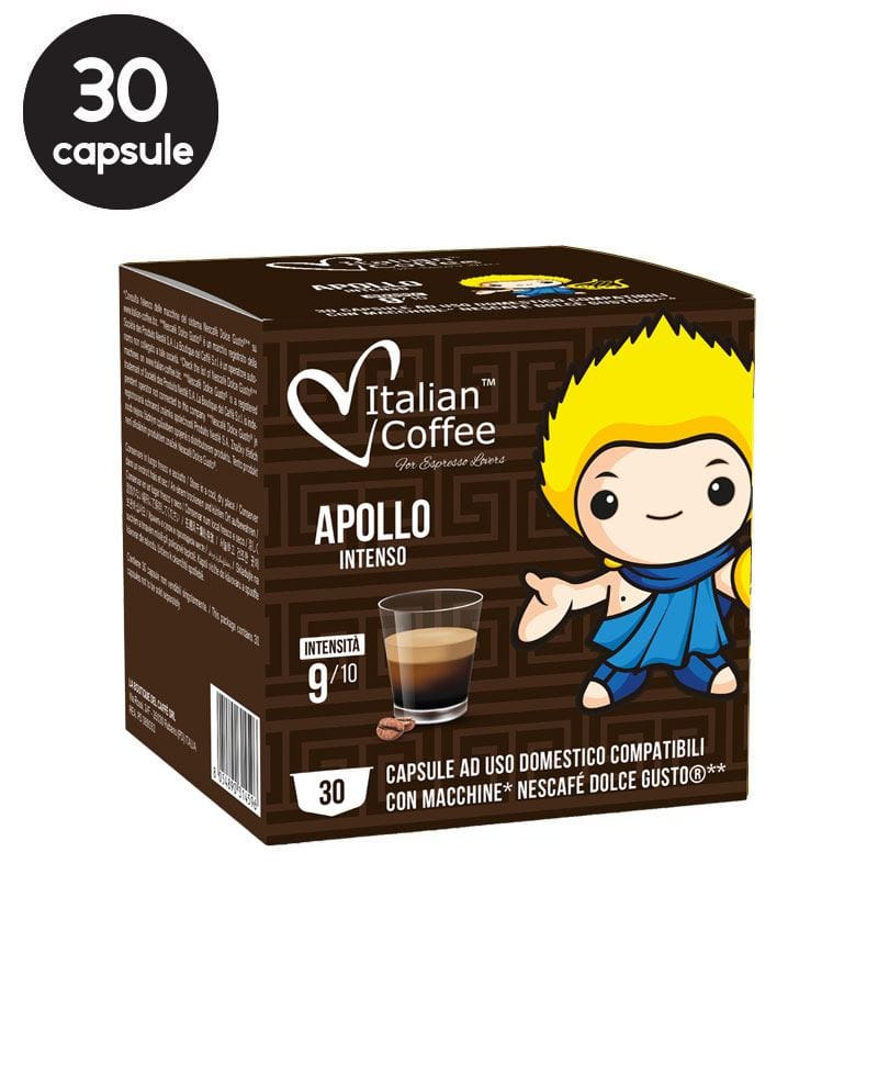 30 Capsule Italian Coffee Apollo Intense - Compatibile Dolce Gusto 30 Capsule Italian Coffee Apollo Intense - Compatibile Dolce Gusto