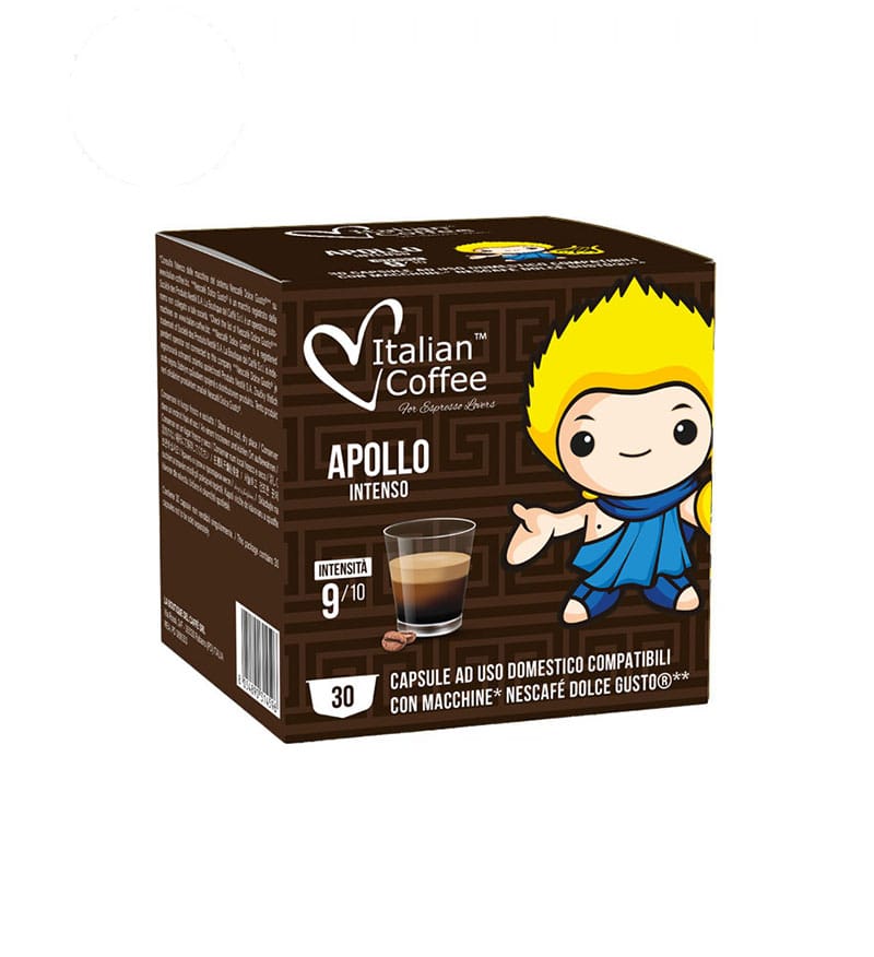30 Capsule Italian Coffee Apollo Intense - Compatibile Dolce Gusto 30 Capsule Italian Coffee Apollo Intense - Compatibile Dolce Gusto