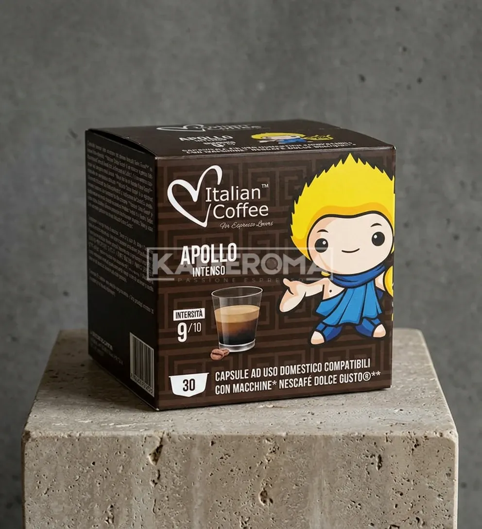 30 Capsule Italian Coffee Apollo Intense - Compatibile Dolce Gusto 30 Capsule Italian Coffee Apollo Intense - Compatibile Dolce Gusto