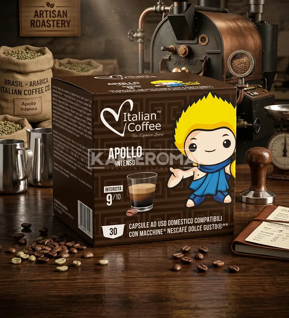 30 Capsule Italian Coffee Apollo Intense - Compatibile Dolce Gusto 30 Capsule Italian Coffee Apollo Intense - Compatibile Dolce Gusto
