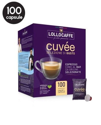 100 Capsule Lollo Caffe Miscela Cuvee - Compatibile Nespresso