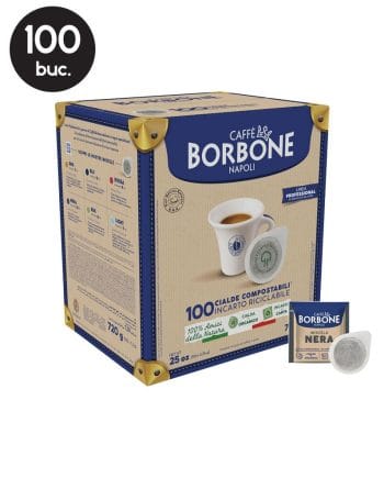 100 Paduri Biodegradabile Borbone Espresso Miscela Nera - Compatibile ESE44 100 Paduri Biodegradabile Borbone Espresso Miscela Nera - Compatibile ESE44