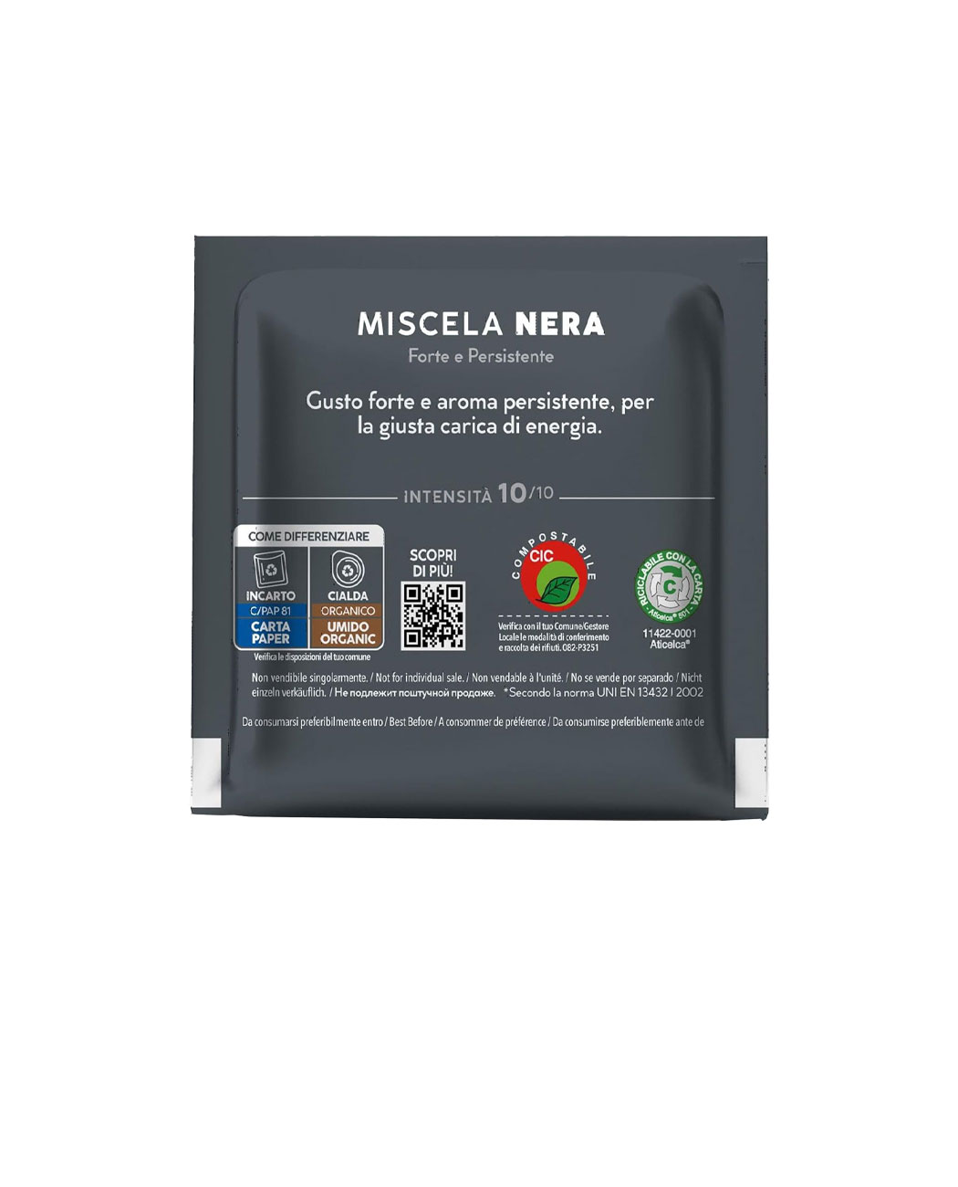 100 Paduri Biodegradabile Borbone Espresso Miscela Nera - Compatibile ESE44 50 Paduri Biodegradabile Borbone Espresso Miscela Nera - Compatibile ESE44, imaginea 4 – Kafferoma