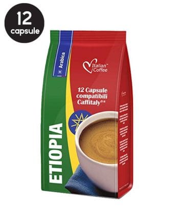 12 Capsule Italian Coffee Etiopia – Compatibile Cafissimo / Caffitaly / BeanZ