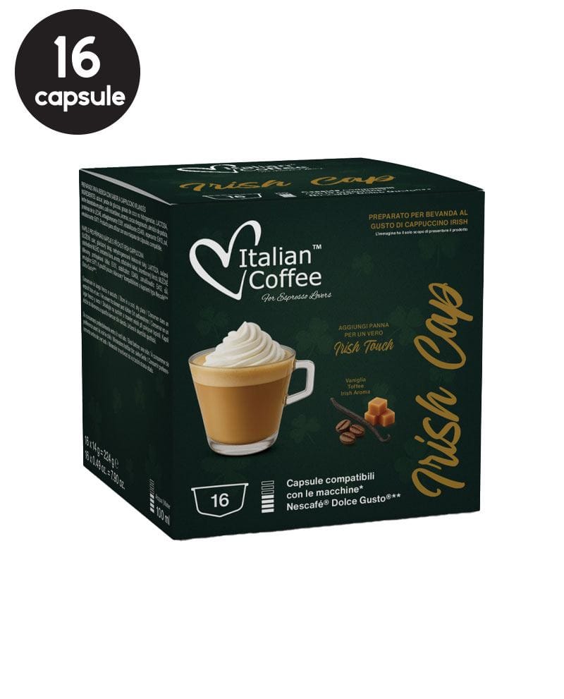 16 Capsule Italian Coffee Irish Cap - Compatibile Dolce Gusto 16 Capsule Italian Coffee Irish Cap - Compatibile Dolce Gusto