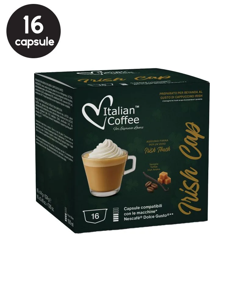 16 Capsule Italian Coffee Irish Cap - Compatibile Dolce Gusto 16 Capsule Italian Coffee Irish Cap - Compatibile Dolce Gusto