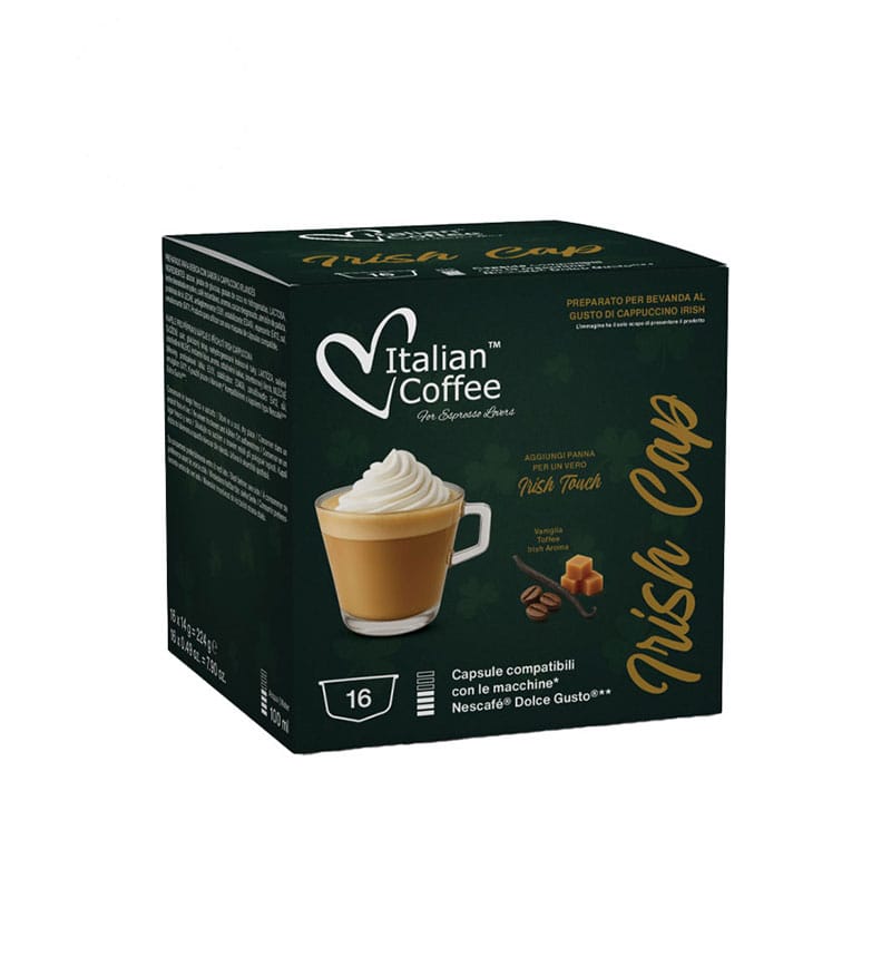 16 Capsule Italian Coffee Irish Cap - Compatibile Dolce Gusto 16 Capsule Italian Coffee Irish Cap - Compatibile Dolce Gusto