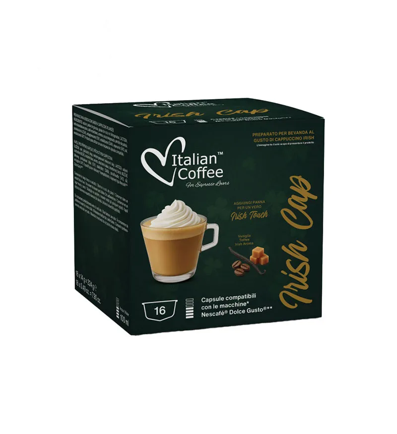 16 Capsule Italian Coffee Irish Cap - Compatibile Dolce Gusto 16 Capsule Italian Coffee Irish Cap - Compatibile Dolce Gusto
