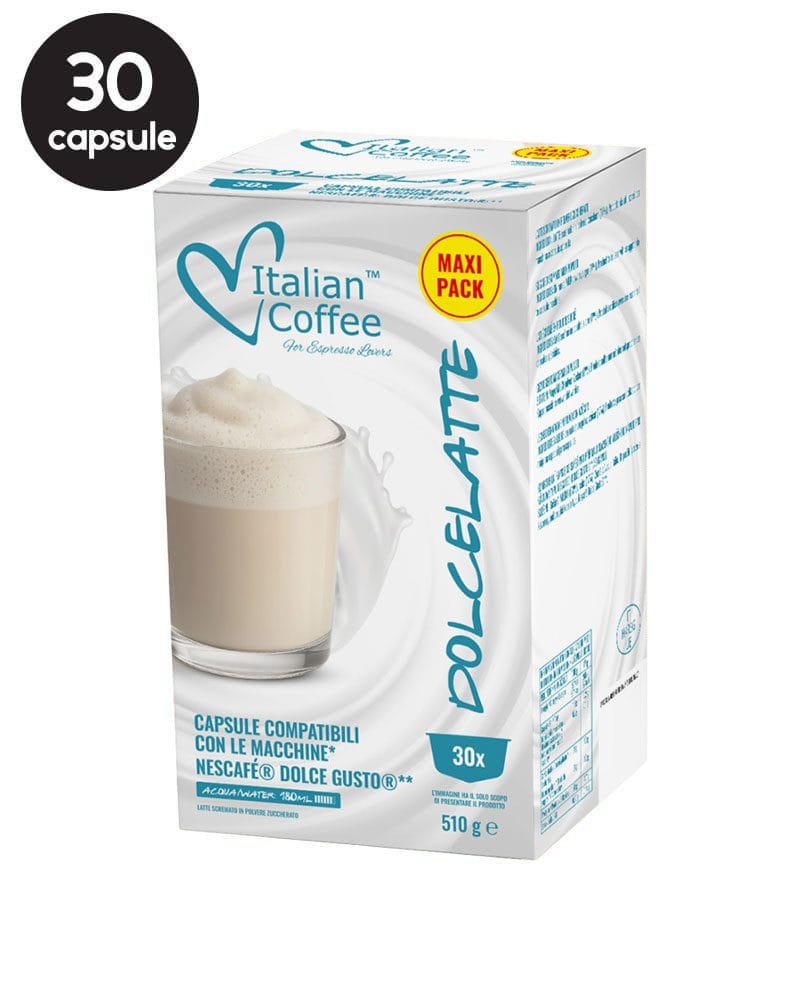 30 Capsule Italian Coffee Dolcelatte - Compatibile Dolce Gusto 30 Capsule Italian Coffee Dolcelatte - Compatibile Dolce Gusto