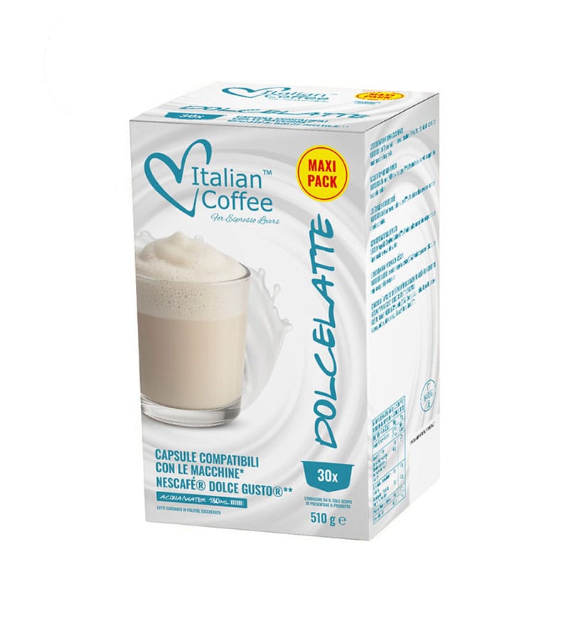 30 Capsule Italian Coffee Dolcelatte - Compatibile Dolce Gusto 30 Capsule Italian Coffee Dolcelatte - Compatibile Dolce Gusto