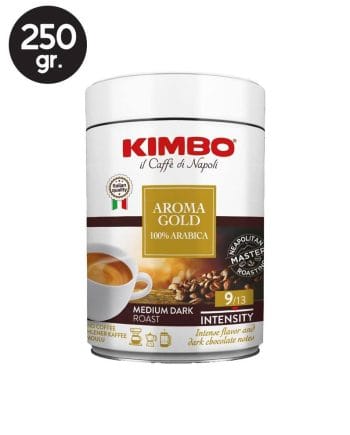 Cafea Macinata Kimbo Aroma Gold Cutie Metalica 250gr