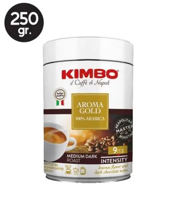 Cafea Macinata Kimbo Aroma Gold Cutie Metalica 250gr