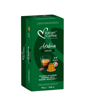 20 Capsule Italian Coffee Espresso Arabica – Compatibile Nespresso – Kafferoma