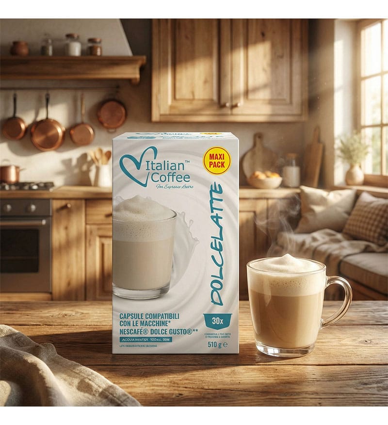 30 Capsule Italian Coffee Dolcelatte - Compatibile Dolce Gusto 30 Capsule Italian Coffee Dolcelatte - Compatibile Dolce Gusto