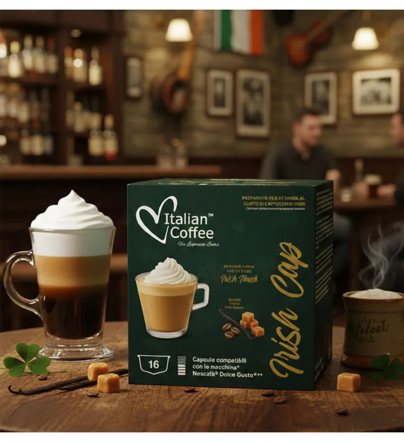 16 Capsule Italian Coffee Irish Cap - Compatibile Dolce Gusto 16 Capsule Italian Coffee Irish Cap - Compatibile Dolce Gusto