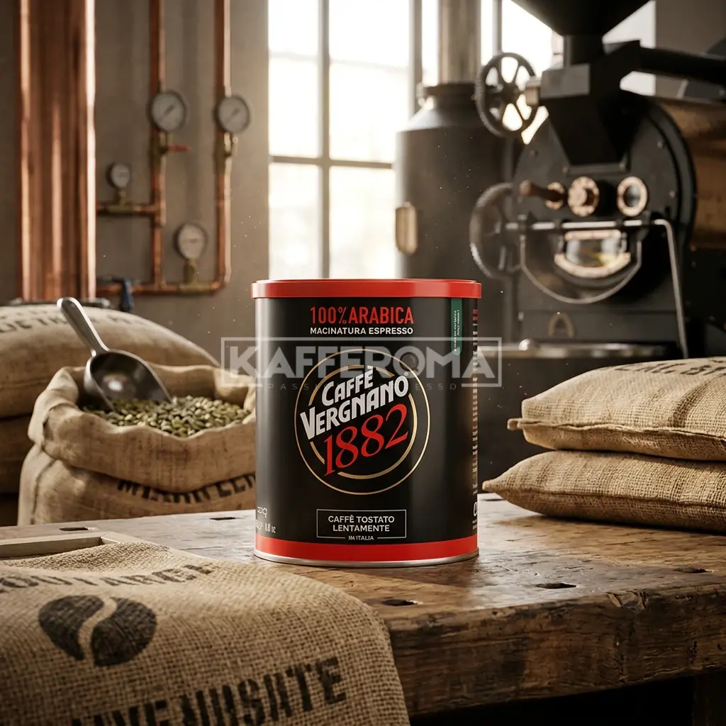 Cafea Macinata Caffe Vergnano 100% Arabica Espresso Cutie Metalica 250gr Cafea Macinata Caffe Vergnano 100% Arabica Espresso Cutie Metalica 250gr