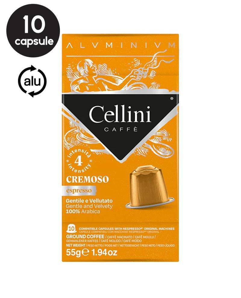 10 Capsule Aluminiu Cellini Espresso Cremoso – Compatibile Nespresso 10 Capsule Aluminiu Cellini Espresso Cremoso – Compatibile Nespresso