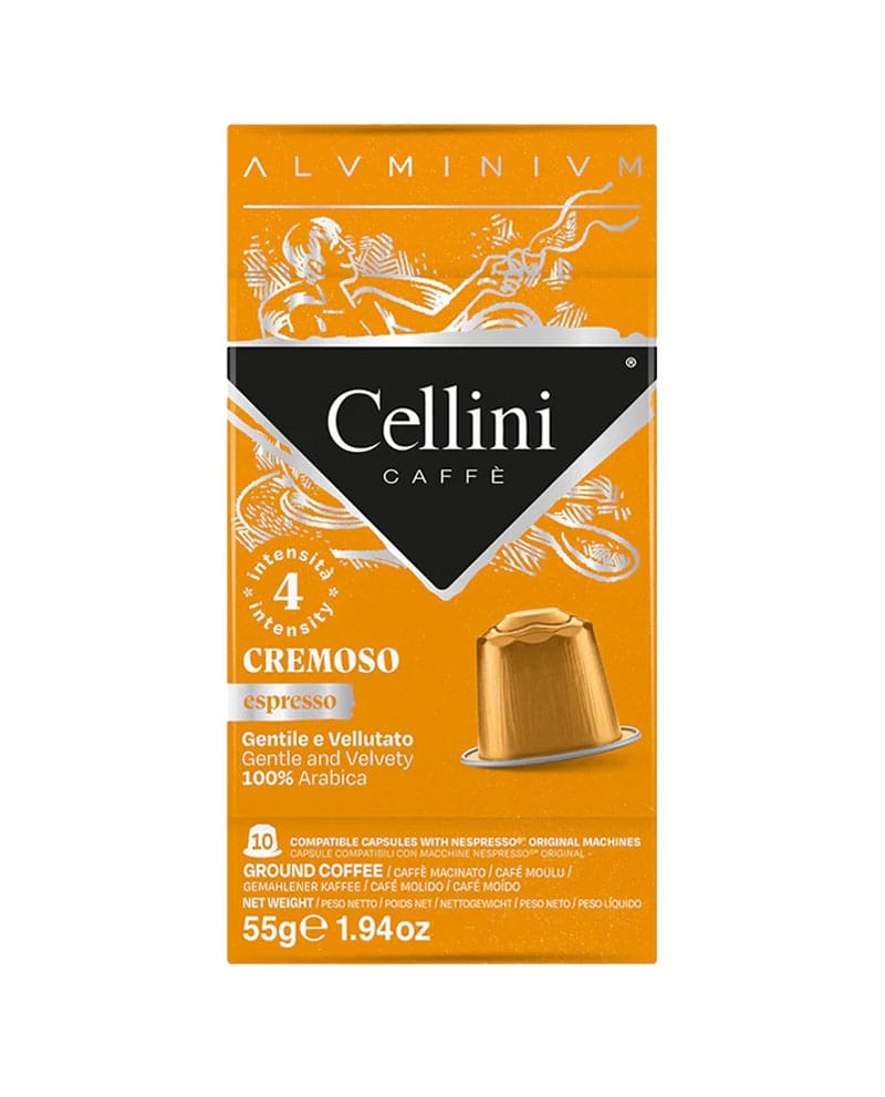 10 Capsule Aluminiu Cellini Espresso Cremoso – Compatibile Nespresso 10 Capsule Aluminiu Cellini Espresso Cremoso – Compatibile Nespresso