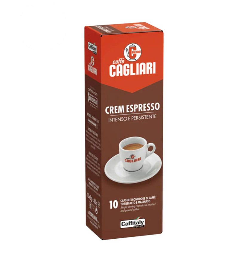 10 Capsule Caffe Cagliari Crem Espresso - Compatibile Cafissimo / Caffitaly / BeanZ 10 Capsule Caffe Cagliari Crem Espresso - Compatibile Cafissimo / Caffitaly / BeanZ