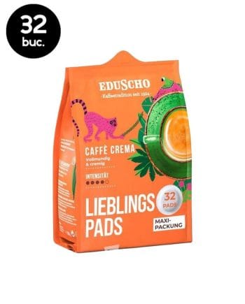 32 Paduri Eduscho Caffe Crema Vollmunding - Compatibile Senseo 32 Paduri Eduscho Caffe Crema Vollmunding - Compatibile Senseo