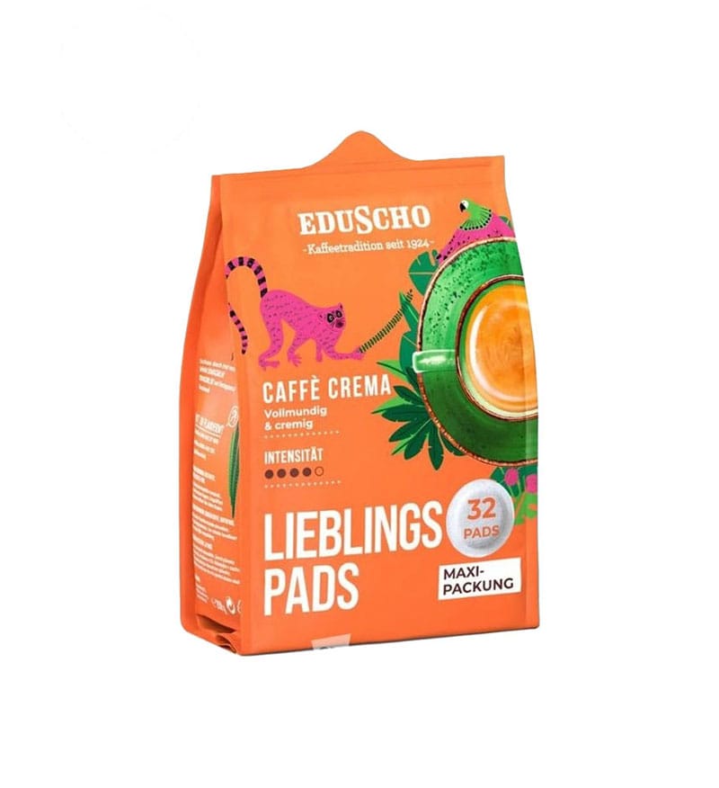 32 Paduri Eduscho Caffe Crema Vollmunding - Compatibile Senseo 32 Paduri Eduscho Caffe Crema Vollmunding - Compatibile Senseo