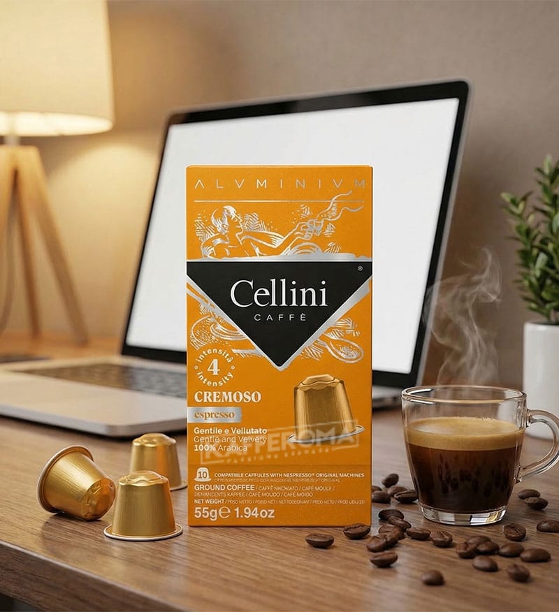 10 Capsule Aluminiu Cellini Espresso Cremoso – Compatibile Nespresso 10 Capsule Aluminiu Cellini Espresso Cremoso – Compatibile Nespresso