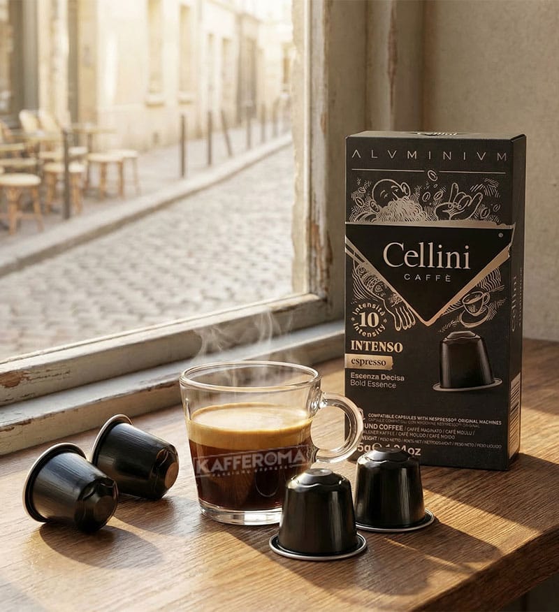 10 Capsule Aluminiu Cellini Espresso Intenso – Compatibile Nespresso 10 Capsule Aluminiu Cellini Espresso Intenso – Compatibile Nespresso