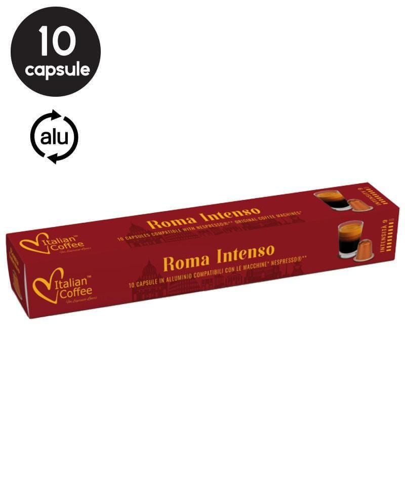 10 Capsule Aluminiu Italian Coffee Roma Intenso – Compatibile Nespresso 10 Capsule Aluminiu Italian Coffee Roma Intenso – Compatibile Nespresso