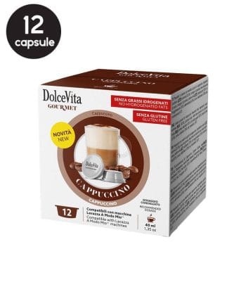 12 Capsule DolceVita Cappuccino - Compatibile A Modo Mio