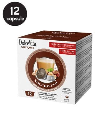 12 Capsule DolceVita Nocciolino - Compatibile A Modo Mio