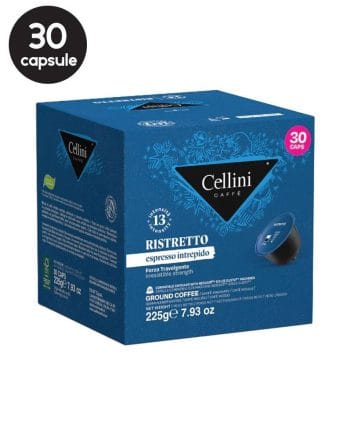 30 Capsule Cellini Ristretto Espresso Intrepido – Compatibile Nespresso