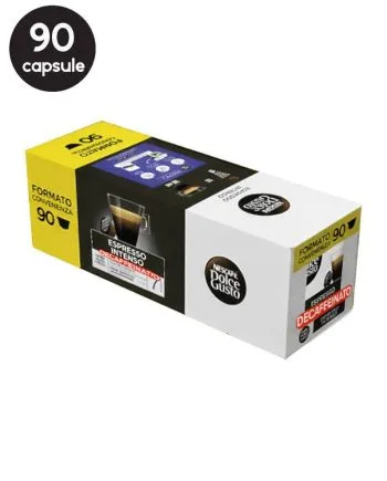 90 Capsule Nescafe Dolce Gusto Espresso Intenso Decaffeinato