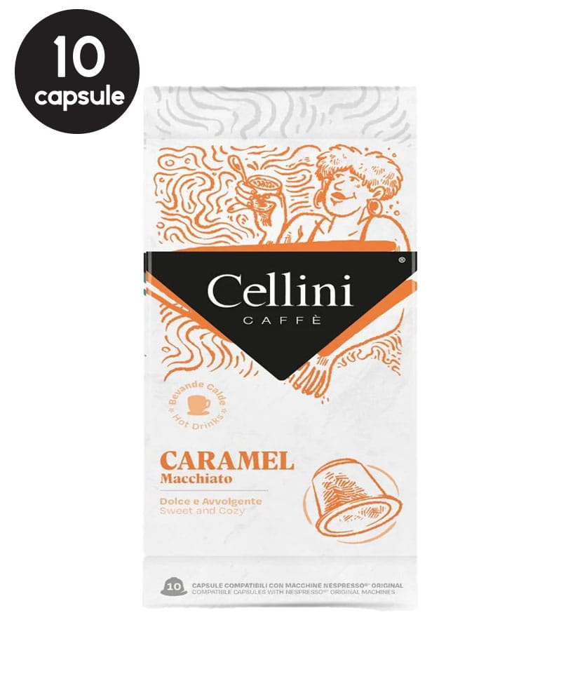 10 Capsule Aluminiu Cellini Caramel Macchiato – Compatibile Nespresso 10 Capsule Aluminiu Cellini Caramel Macchiato – Compatibile Nespresso