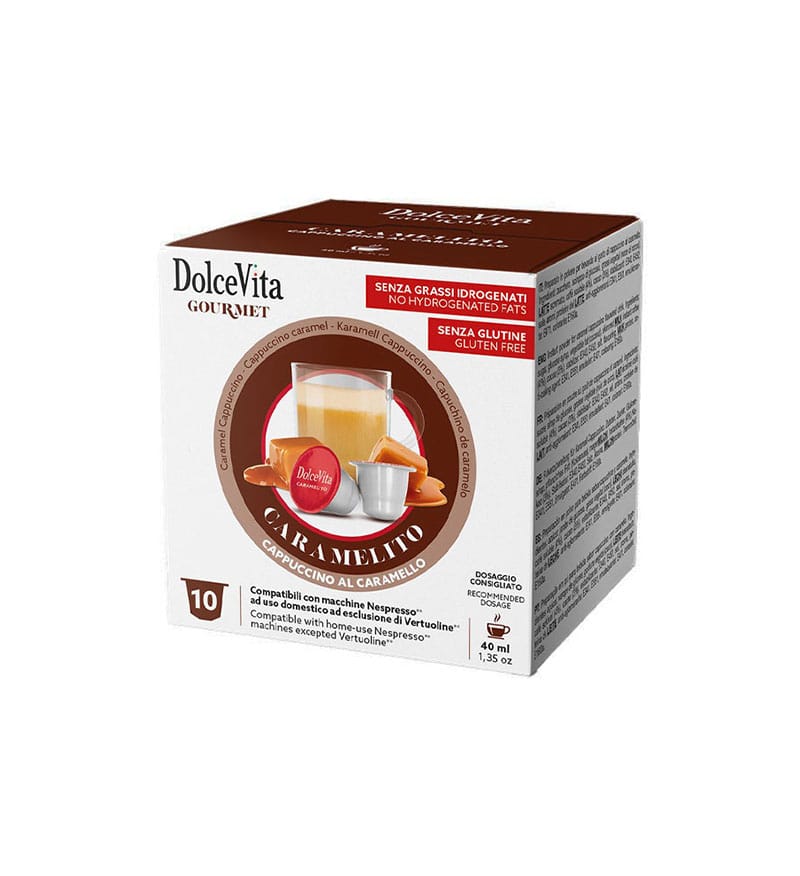 10 Capsule DolceVita Caramelito - Compatibile Nespresso 10 Capsule DolceVita Caramelito - Compatibile Nespresso