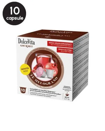 10 Capsule DolceVita Ceai de Rodie - Compatibile Nespresso