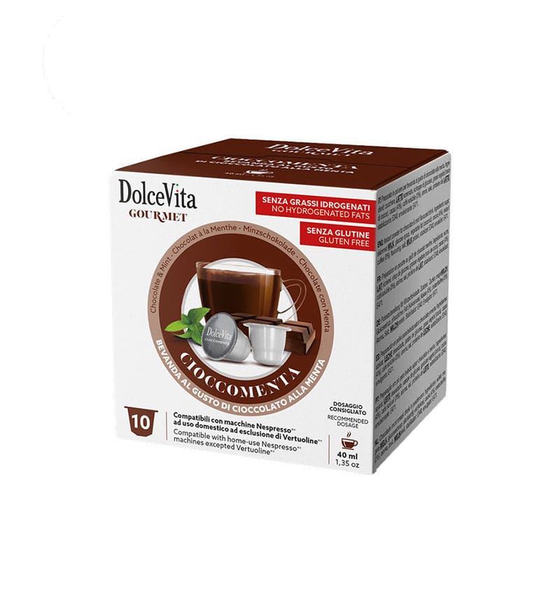 10 Capsule DolceVita Cioccomenta - Compatibile Nespresso 10 Capsule DolceVita Cioccomenta - Compatibile Nespresso